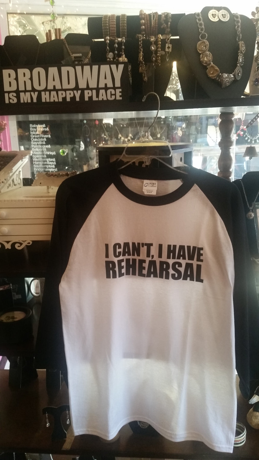 I Can't I Have Rehearsal Baseball T-Shirt - YOUTH SIZES Available