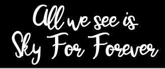 Dear Evan Hansen - All We See is Sky For Forever Shelf Sign