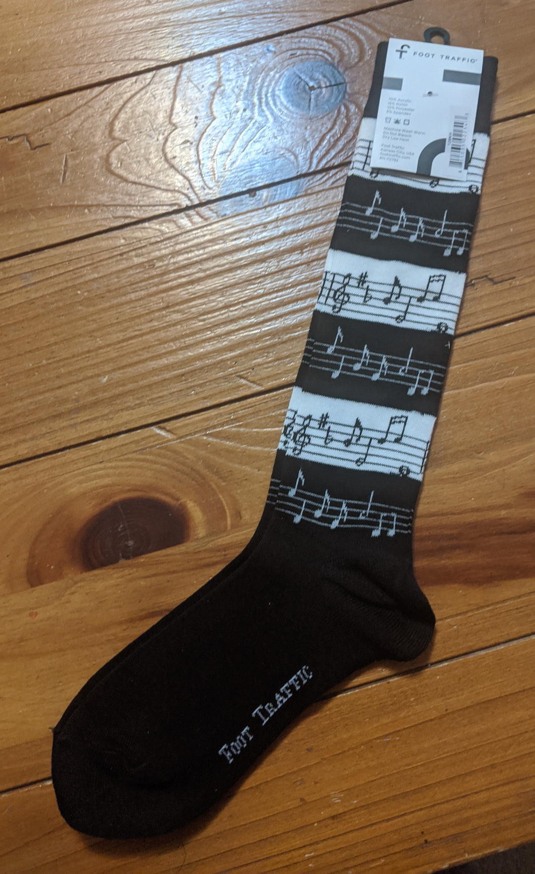 Musical Notes Knee High Socks