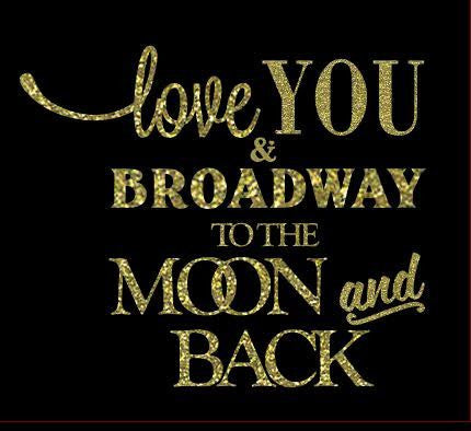 I Love You and Broadway to the Moon and Back - Pillow