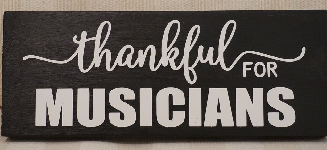 Thankful for Musicians